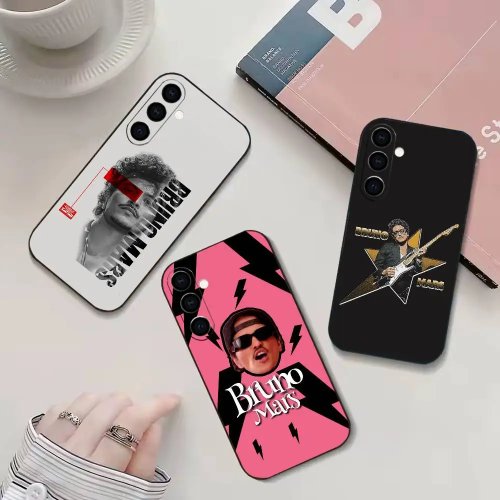 เคสโทรศัพท์ Bruno Mars โรแมนติก สำหรับ Samsung Galaxy A20,21s,22,31,32,52,53,72,73,80,91 - ดำนุ่ม