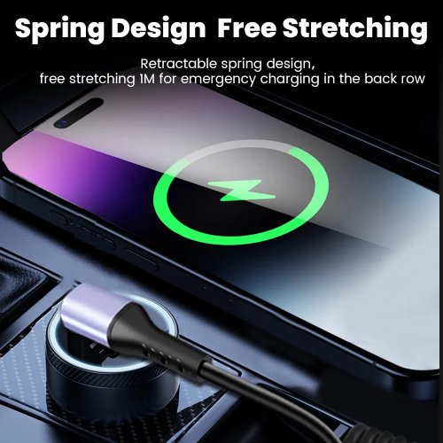 USB‑C naar USB‑C snellaadkabel 66W – 20 cm tot 1 m, compatibel met iPhone 15, Huawei, Xiaomi, Samsung