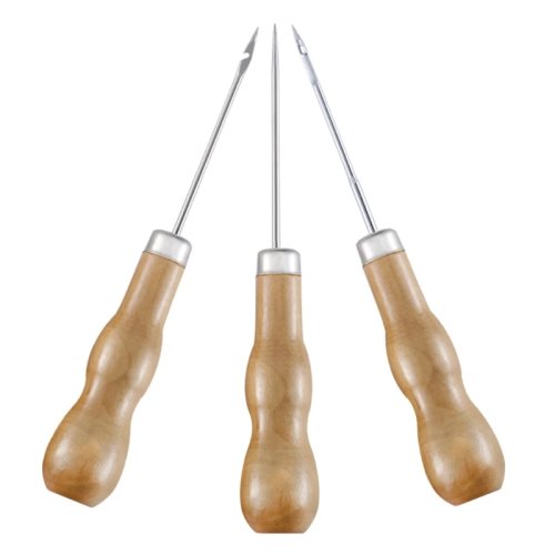 Round-hole cone punch tool for DIY silicone mold making — hand drill punch/needle for candle wicks and crafts