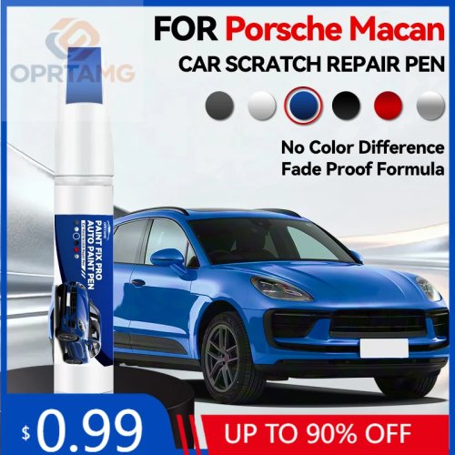 Lakpen voor Porsche Macan 2014-2025, krassen repareren, wit