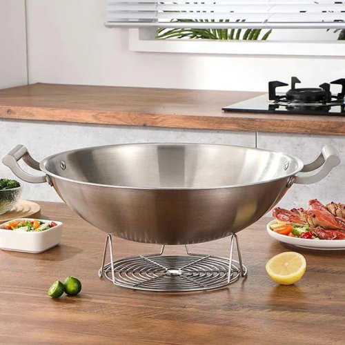 Stainless Steel Steamer Rack — Multifunction Steaming Tray for Dumplings, Eggs & Grilling