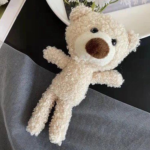 Llavero peluche osito mini – Suave, para bolso, coche o decoración