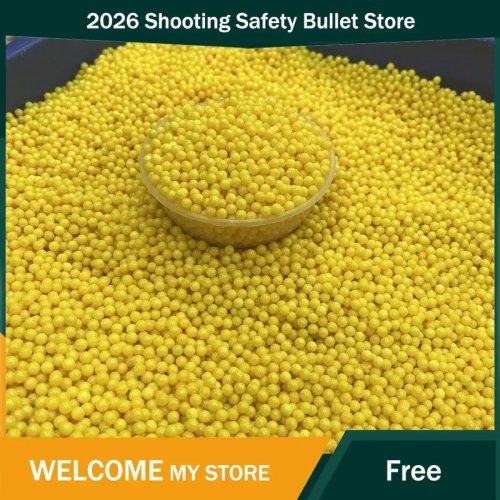 Airsoft Paintball Gun Refill Ammo - 7-8mm Soft Rubber Round Balls