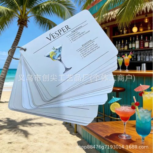Bộ 27 thẻ công thức cocktail — cho bartender tại nhà, người mê pha chế và tiệc