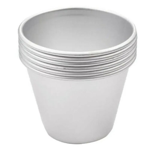 Set 18 stampi dariole in alluminio, rotondi e antiaderenti per budino/crema e tartellette (egg tart)