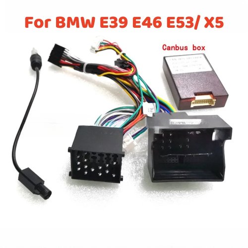 Bộ giải mã CANbus và dây nối 16 chân cho BMW E39/E46/E53 (X5) - cáp nguồn cho đầu Android ôtô