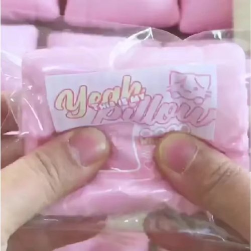 وسادة قط squishy بعودة بطيئة — لعبة ضغط ناعمة لتخفيف التوتر والقلق، لعبة حسية فيدجت للأطفال والكبار، فكرة هدية