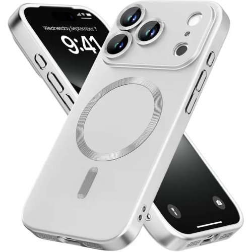 Магнитный чехол MagSafe для iPhone 13–17 (включая Pro/Pro Max/Plus) — тонкий противоударный бампер военного уровня с защитой объектива камеры