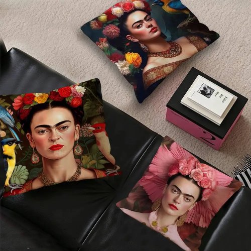 Funda para cojín vintage Frida Kahlo decoración para el hogar