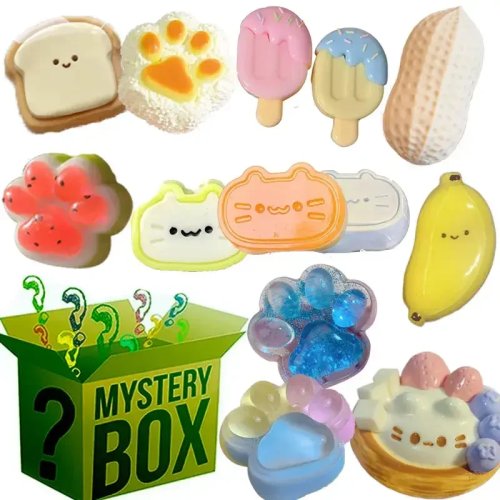 Blindbox Squishy – Voedselvormige Mochi, anti-stress knijpspeeltje