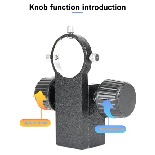 XY horizontal adjustment bracket for microscope stage — focusing mechanism component