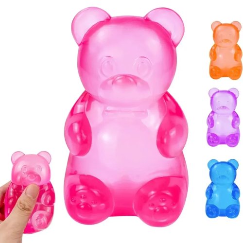Little Bear Maltose Squishy Stress Ball — slow-rebound pinch toy with squeeze sound