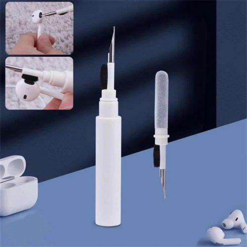Stylo nettoyant portable pour écouteurs avec tête de brosse douce - Outil de dépoussiérage pour écouteurs Bluetooth, appareils photo et sans fil