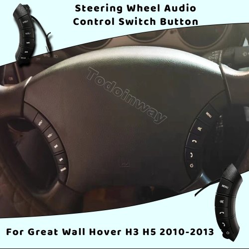 Saklar/Tombol Kontrol Audio, Telepon & Volume di Setir untuk Great Wall Haval H3 H5 Wingle 3/5 (2010–2013)