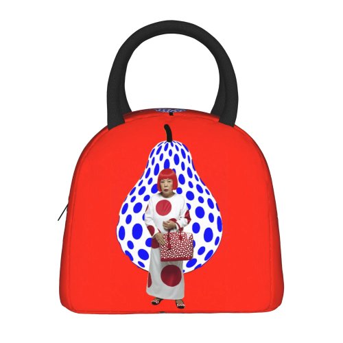 Bolsa de Almuerzo Yayoi Kusama Cara Abstracta - Artista Japonés Nevera Portátil para Niños