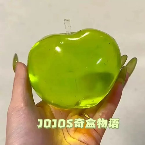 Squishy appel met maltosevulling, langzaam terugverend, sensorisch knijpspeelgoed tegen stress voor volwassenen