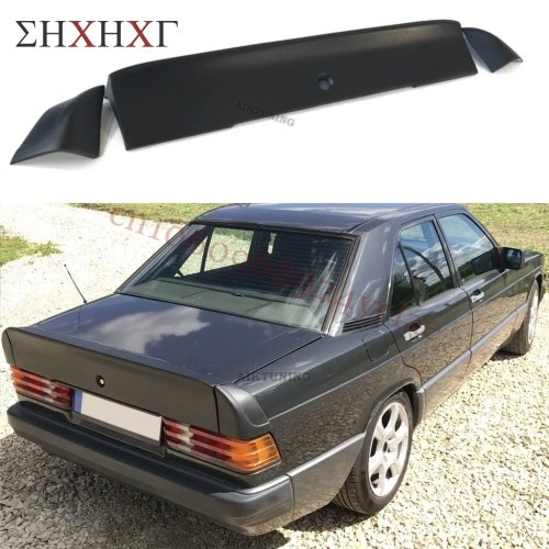 Spoiler bagasi belakang 3-bagian (ducktail) untuk Mercedes‑Benz W201 190 AMG