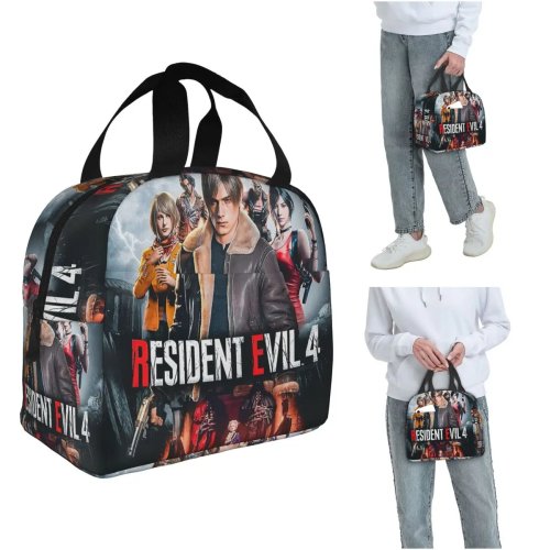 Lancheira térmica Resident Evil 4 'Funny Games' – Bolsa térmica portátil para refeição para mulher e crianças