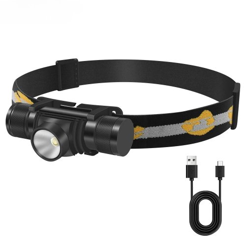 Headlamp LED isi ulang USB-C high-lumen – Senter kepala untuk camping dan helm kerja