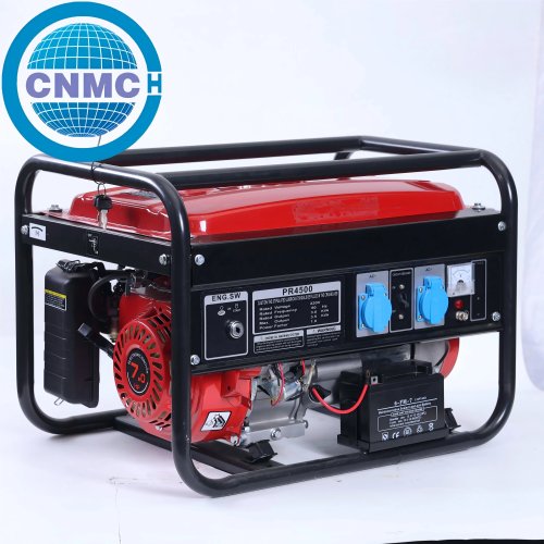 Generador portátil 1000W a gasolina — 220cc 1 cilindro, 4 tiempos, refrigerado por aire, alternador con escobillas, arranque manual (tirador) — para uso doméstico