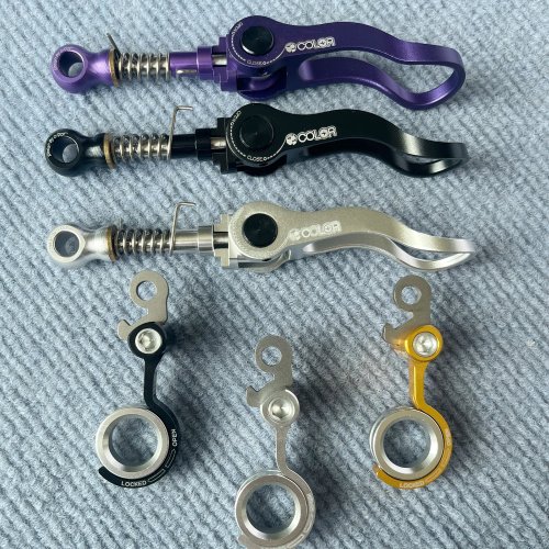 Conjunto de Braçadeira QR para Canote de Bicicleta Dobrável Brompton - Braçadeira do Quadro Traseiro