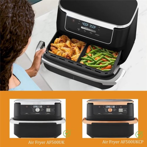 Herbruikbare siliconen inzetstukken voor Airfryer Ninja AF500 (10,4 L) - anti-aanbak, hittebestendig