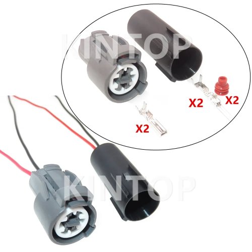 ชุด 1 ขั้วต่อ 2 ขา วาล์วแม่เหล็กไฟฟ้าพร้อมสาย AC (Assembly 6189-0156) ตัวผู้/ตัวเมีย สำหรับ Honda