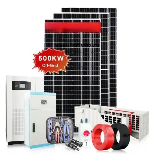 産業用 500kW ハイブリッド太陽光発電システム フルセット（1000kWh リチウム蓄電池付）