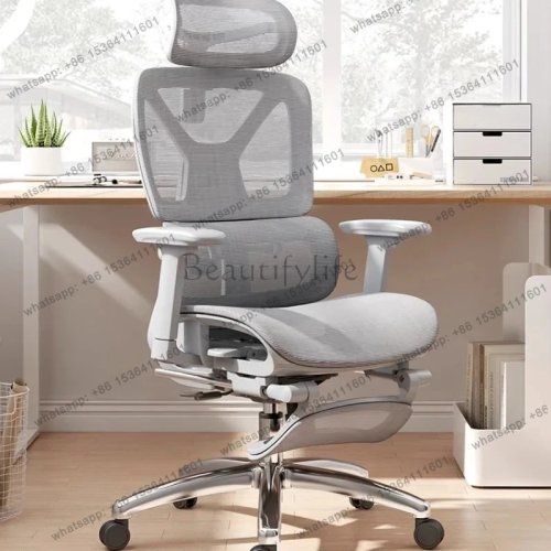 Ergonomiczny Fotel Gamingowy z Podnóżkiem, Obrotowy i na Kółkach - Wysoka Jakość