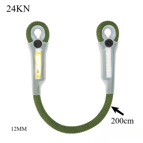Dây lanyard leo núi 12 mm, dây tĩnh 20 kN, vòng may sẵn mắt-đến-mắt, dùng cho leo núi/leo vách