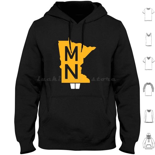 Men's Gopher State long-sleeve hoodie – Strong Faith / Jesus Christ / Holy Spirit, black cross, Christmas design