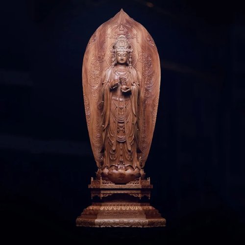 Estatua de Buda Guanyin Adorno de Entrada - Laoshan Tan