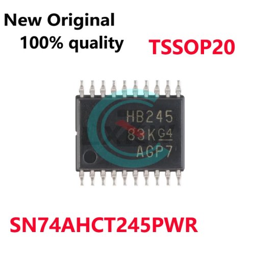 10 Pcs SN74AHCT245PWR (74AHCT245) IC logika TSSOP20 - Original, Stok tersedia