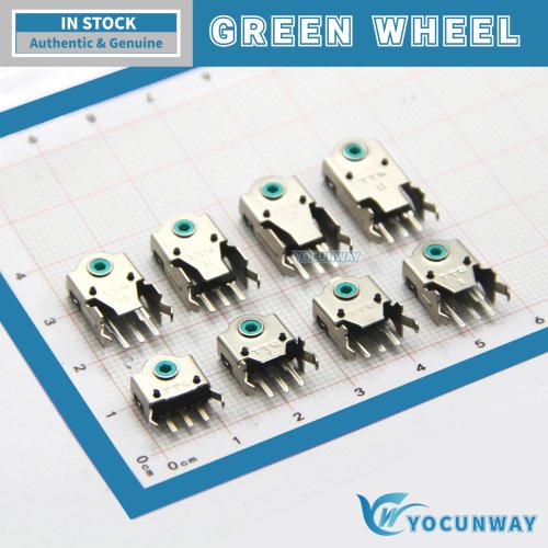 TTC Encoder für Mausrad (grüner Kern), Wellen‑/Schaftgrößen 5–13 mm – neu, original