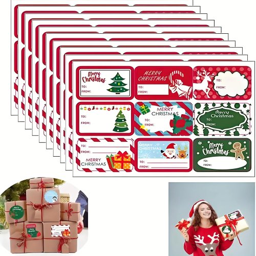 Autocolantes de janela de Natal em vinil removíveis — Pai Natal, flocos de neve e rena, para casa, portas de vidro e decoração de festa