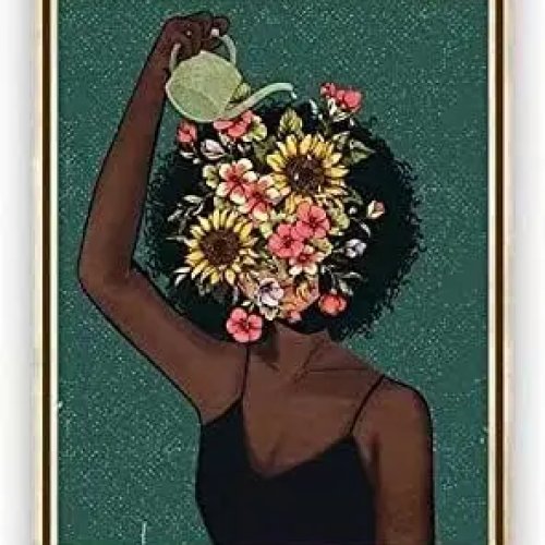 Blechschild "Be Kind to Your Mind – Water The Flowers" – Vintage Metallschild als Wanddeko für Bar, Café, Zuhause, Garage