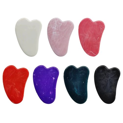 Natural Jade & Rose Quartz Gua Sha Facial Massage Tool – Face & Neck Stone for Lifting, Wrinkle Reduction, Beauty Care