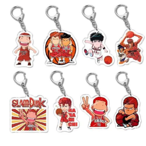 Porta-chaves acrílico Slam Dunk Sakuragi Hanamichi — pendente para mochila, acessório anime, brinquedo criativo, presente para amigos