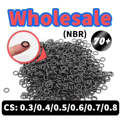 NBR (Nitrile) 70A O-rings for watches — gasket seal, thickness 0.3/0.4/0.5/0.6/0.7/0.8 mm, waterproof, wholesale