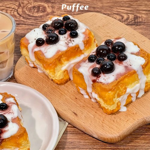 Squishy Boba Bubble Toast — мягкая авторская игрушка с медленным восстановлением; приятная на ощупь, для сжатия; отличный подарок на Новый год, Хэллоуин, Пасху или день рождения; игрушка для щипка и декор стола
