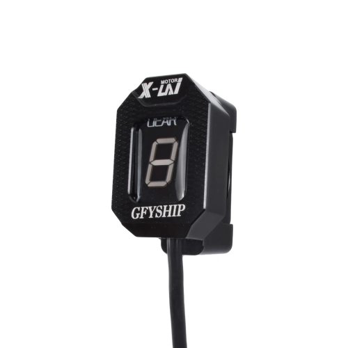 Digitale versnellingsindicator 1–6 voor Aprilia RSV Mille, Tuono (1998–2011), Shiver 750 (zonder ABS), SL1000 (alle bouwjaren)