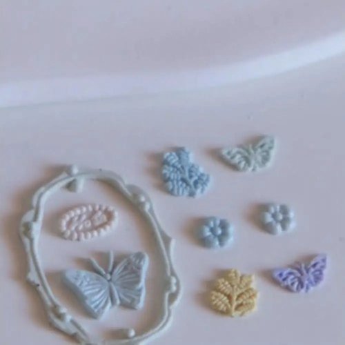 Kepala stempel segel lilin lepas-pasang motif kupu-kupu & kepingan salju, gaya Eropa retro, untuk DIY