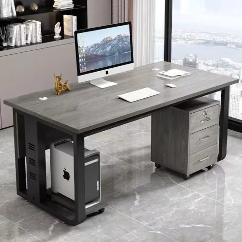 Bàn máy tính dày dặn, hiện đại đơn giản, cho văn phòng sếp và nhân viên
