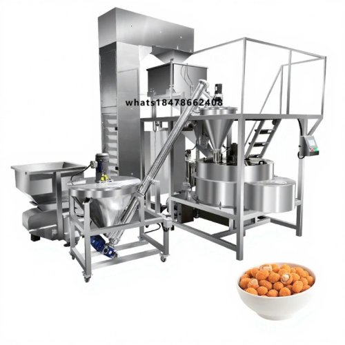 Macchina automatica in acciaio inox per rivestire arachidi con cioccolato e caramello