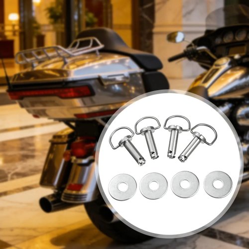 Kit fissaggio per borse laterali, set completo di perni e bulloni in acciaio inox per Harley‑Davidson