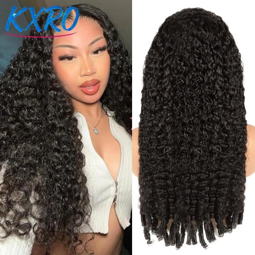 Parrucca in capelli umani ricci birmani - Senza colla, 13x4 Deep Wave lace front, pronta da indossare, pre-plucked (Saldi)