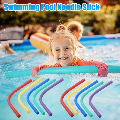 Flotador tipo "noodle" 150 cm — color liso, gran flotabilidad, flexible, ayuda de natación para niños y adultos