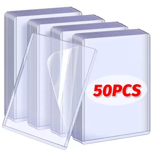 Pochettes transparentes pour photocard K-pop, avec film protecteur, 35PT
