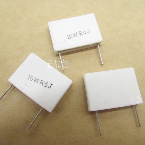 10-100 szt. Rezystor mocy ceramiczny RX27-6 10W pionowy 0,5 Ω (500 mΩ) 5%