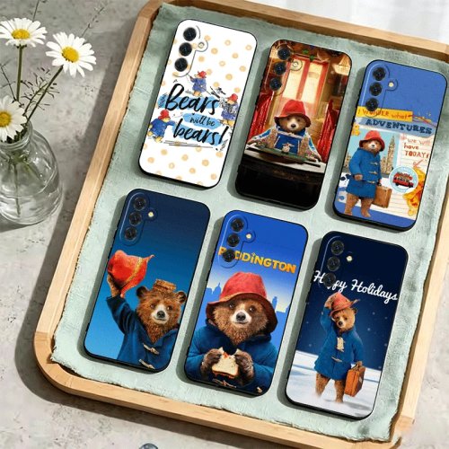 Cute Paddington bear phone case for Samsung Galaxy A17/A16/A15/A14/A13/A57/A56/A55/A54/A53/A37/A36/A35/A34/A33/A27/A26/A25/A2